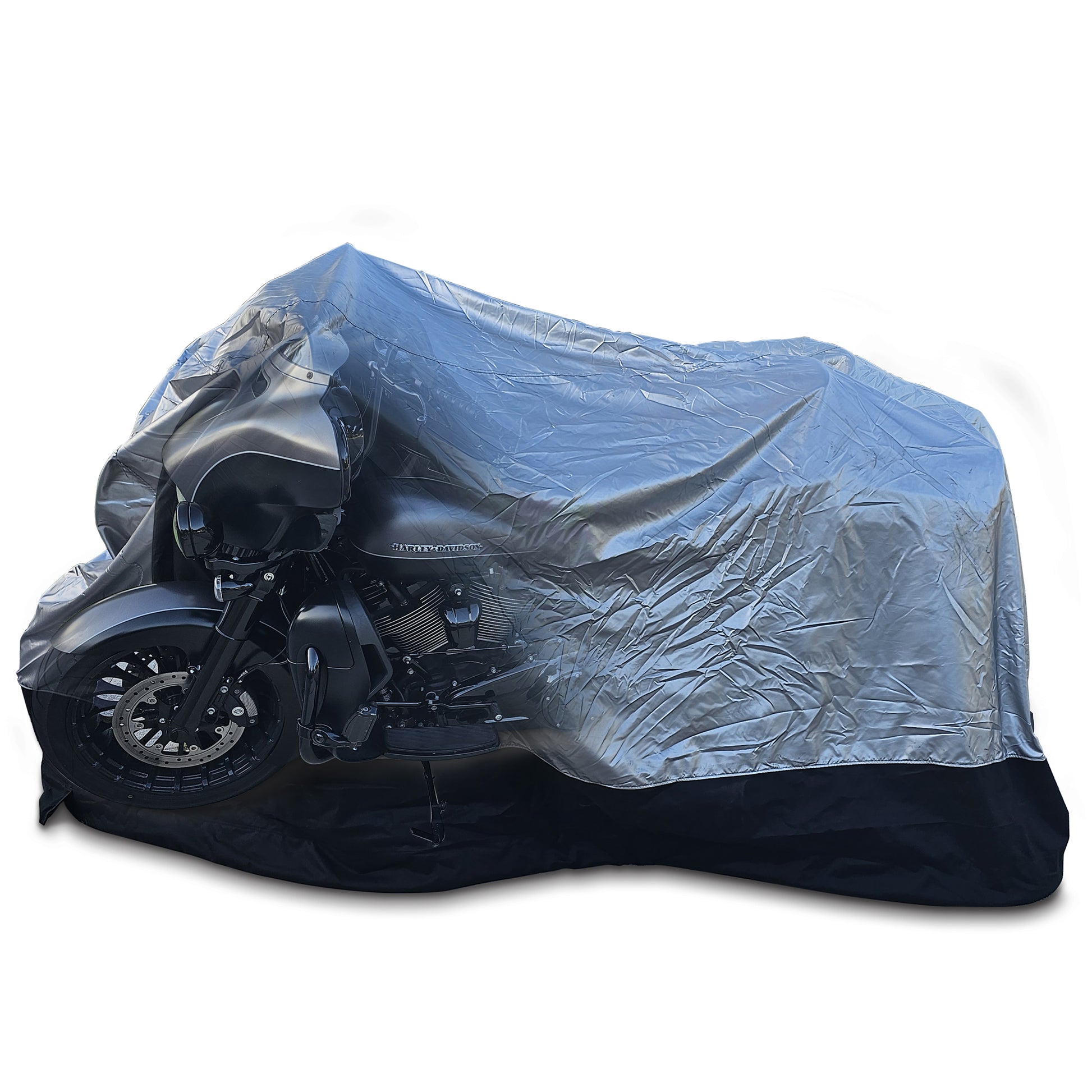motorcycle tarp CoverSeal Heavy-Duty Weighted Motorcycle- Superior Rodent Protection