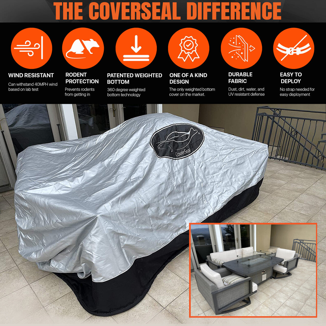 CoverSeal Patio Furniture Cover