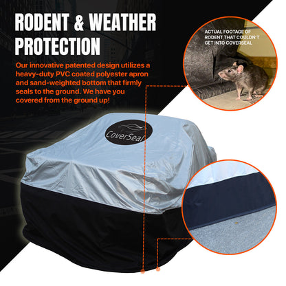 Heavy-Duty Weighted Tractor Cover - Superior Rodent Protection